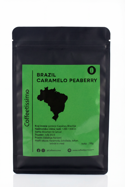 Brazil Caramelo Peaberry – Redka specialty kava iz regije Caparao
